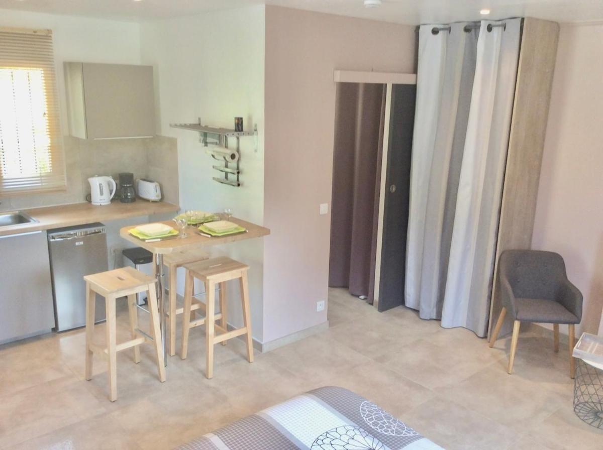 Studio Pied Village Eze - Dans Villa Recente - Parking Gratuit מראה חיצוני תמונה